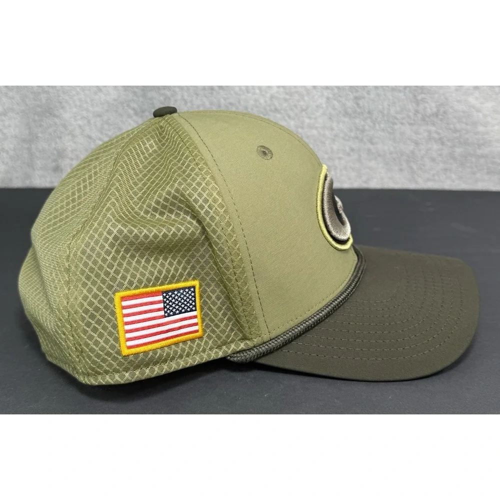 Green Bay Packers New Era‎ NFL Salute To Service #55 Enagbare SnapBack Large/XL